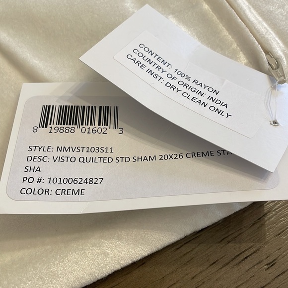 2 Visto Quilted Standard Sham VELVET 2 pillow cases - Picture 5 of 7